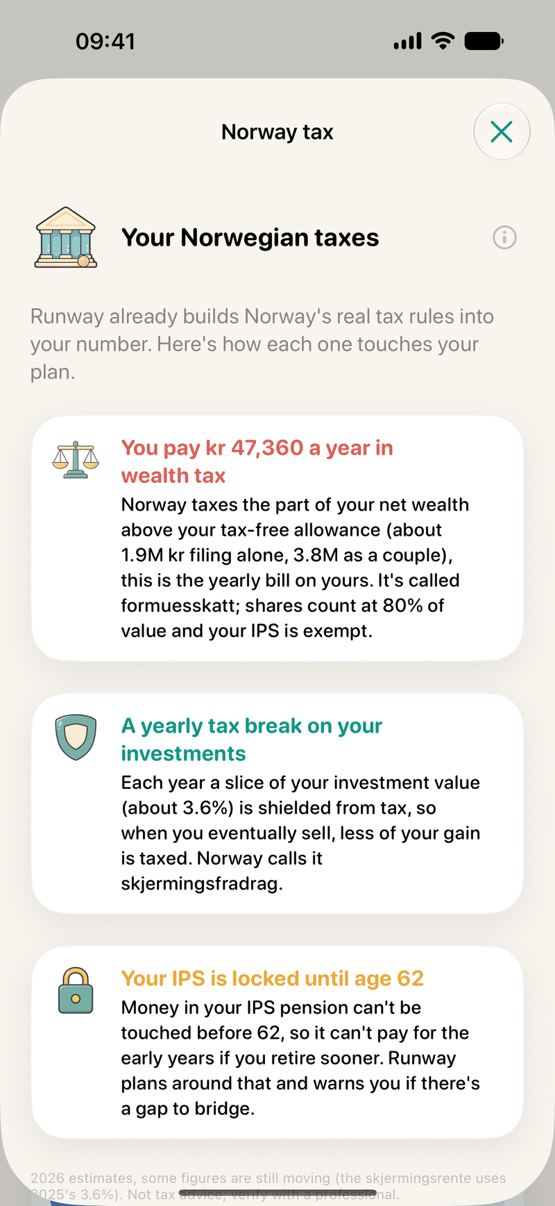 Norske skatteregler i Runway med formuesskatt, skjerming og pensjon